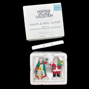 Department Dept 56 Santa & Mrs Claus Heritage Village 5609-0 TT3 Christmas
